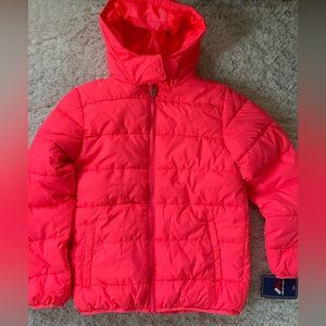 NWT. Mighty Mac, hot pink girls coat size large.